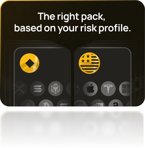 Investment packs matched to your risk profile